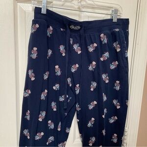 Polo Ralph Lauren Navy Pajama Pants with Teddy Bear Print Size L